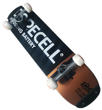 Freestyle Skateboard Über Dopecell Black 7.5