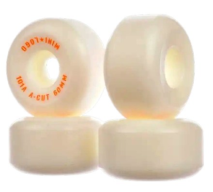 Mini Logo Wheels A-Cut #2 54mm 101A - White
