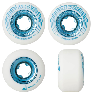 Ricta Wheels Chrome Core 54mm 99A - White