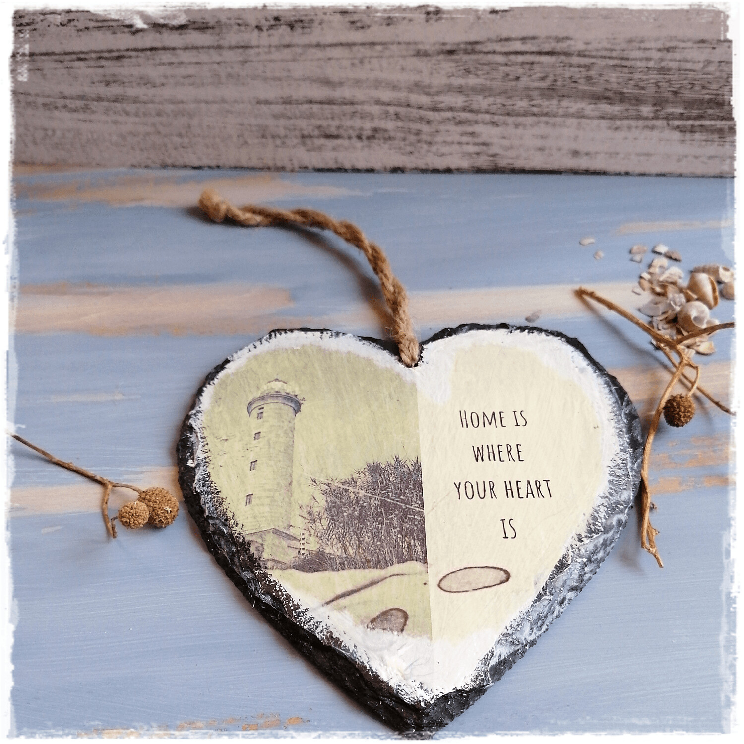 Schieferherz HOME SWEET HOME