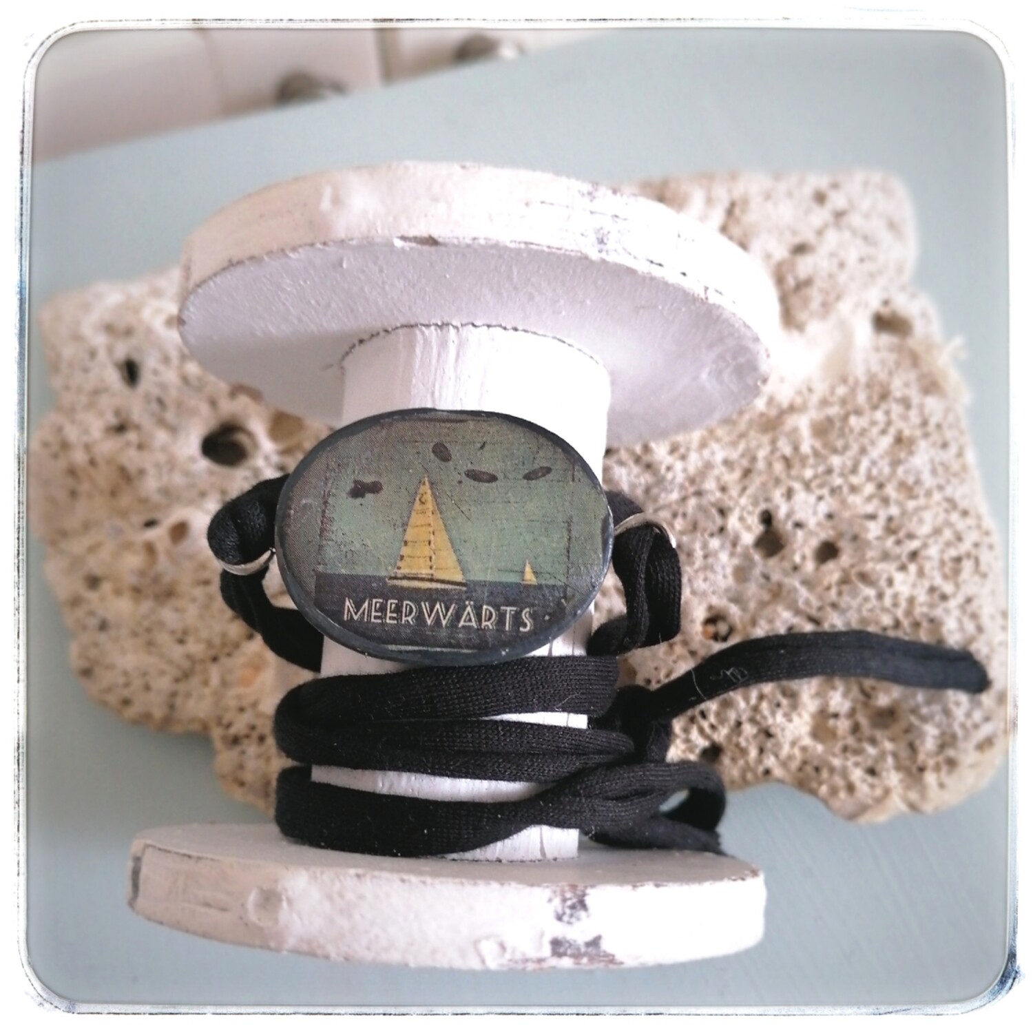 Wickelarmband *Meerwärts* / schwarz