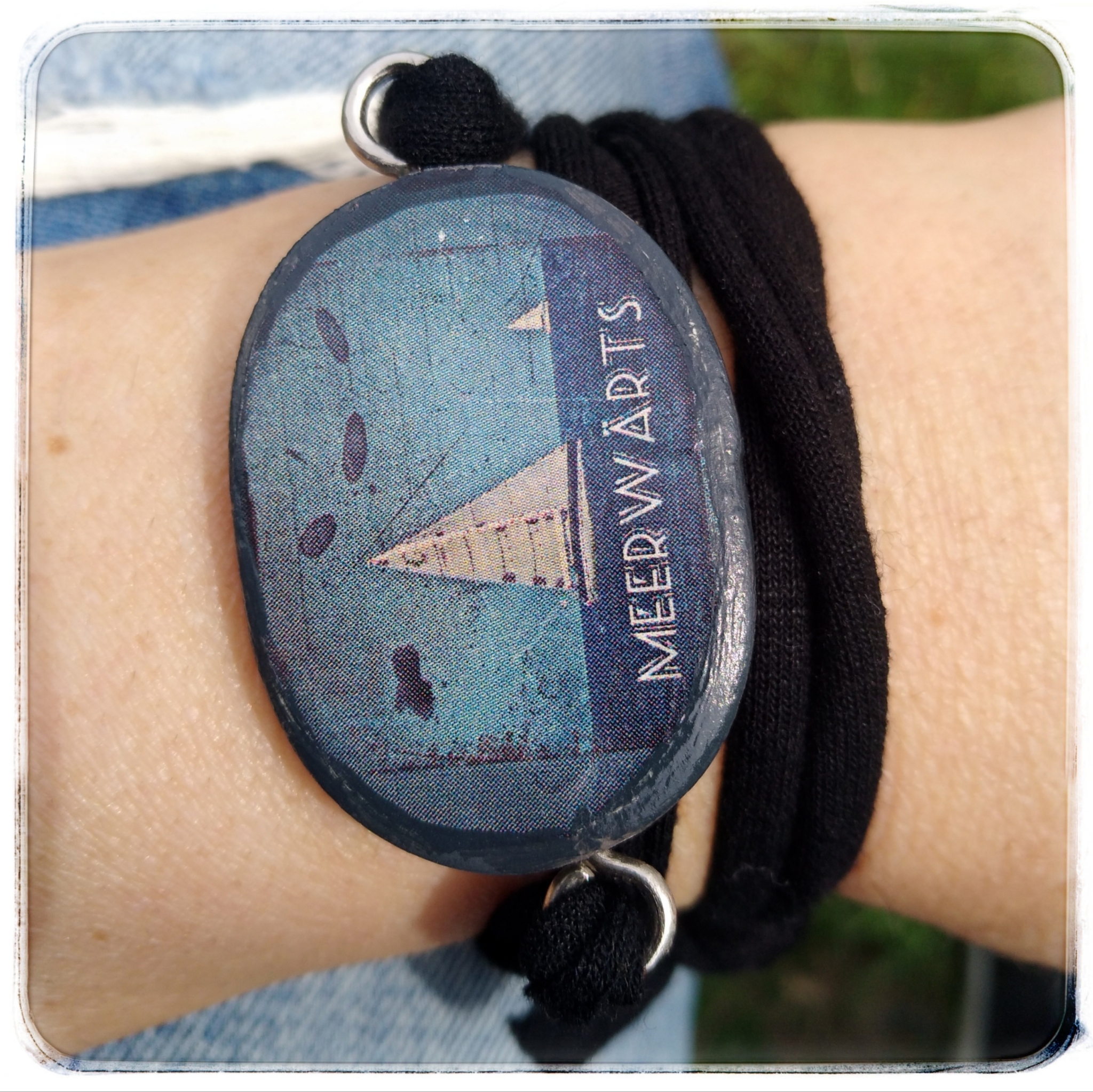 Wickelarmband *Meerwärts* / schwarz