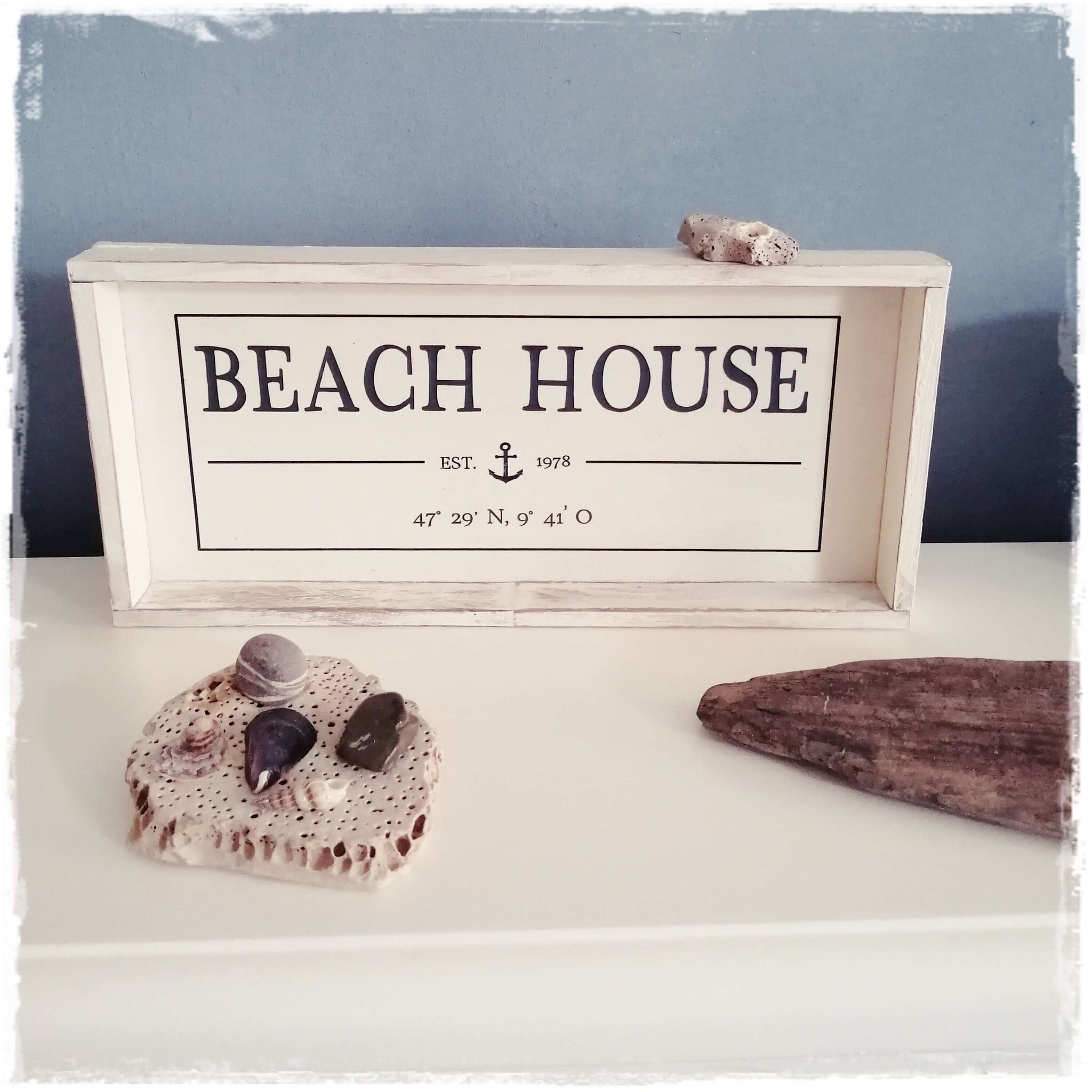 Dekotablett Beach House