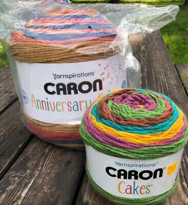 CARON Anniversary Cakes, Super Bulky #6 Weight LOLLIPOP, Cake Yarn, Amigurumi, Crochet, Knitting, Wall Decor, Colors Project, Chunky Yarn