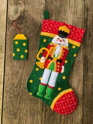 Handmade Christmas Stocking Bucilla Hallmark Classic Christmas Nutcracker Holiday Stocking Gift Idea Family Gift