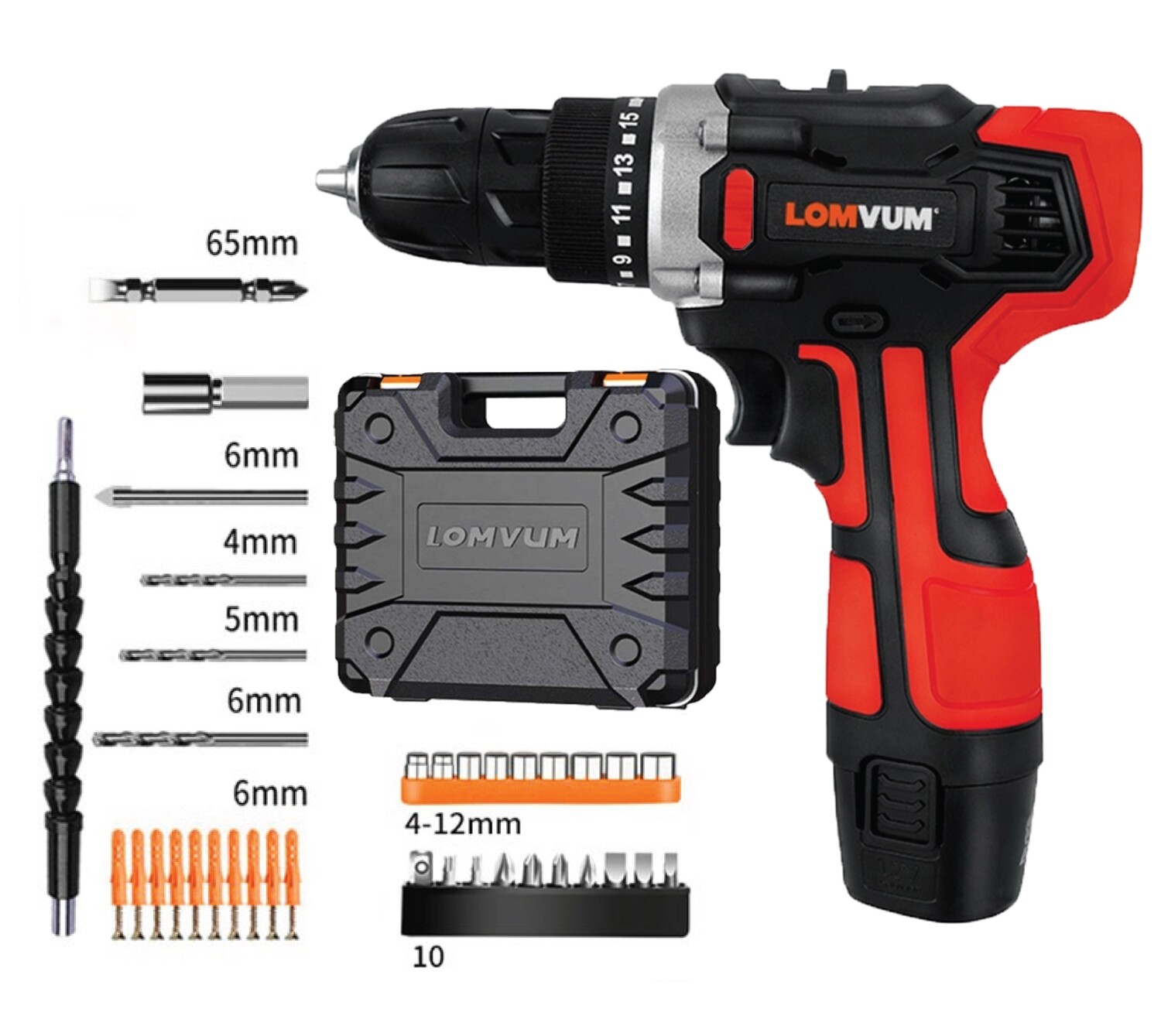 TALADRO INALÁMBRICO LOMVUM 12V