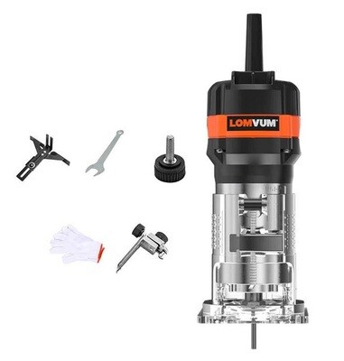 FRESADORA ROUTER 1/4 LOMVUM - 28.000 RPM - 470 W