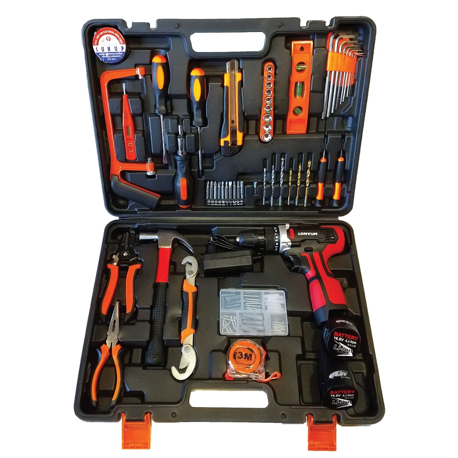 TALADRO INALÁMBRICO LOMVUM 16.8V + 2 BATERÍAS