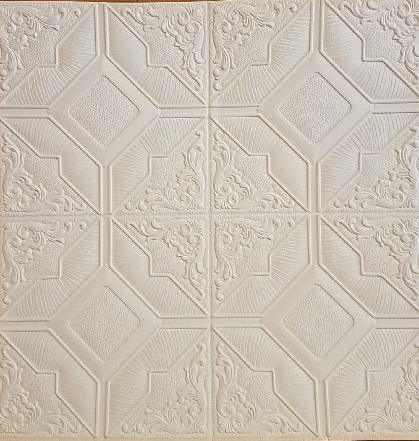 REVESTIMIENTO 3D AUTOADHESIVO CON RELIEVE BLANCO D-1