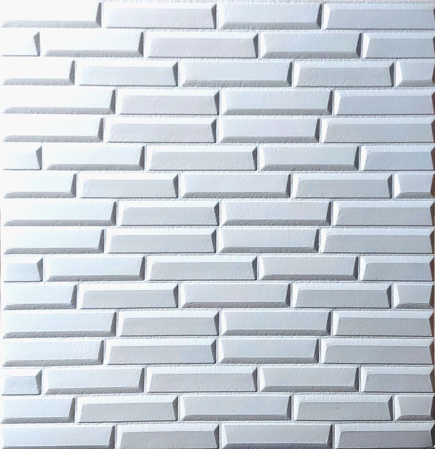 REVESTIMIENTO 3D AUTOADHESIVO CON RELIEVE BLANCO X-1