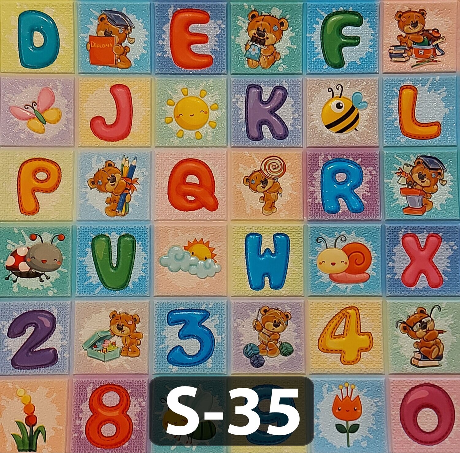 REVESTIMIENTOS 3D AUTOADHESIVOS INFANTILES VARIOS DISEÑOS