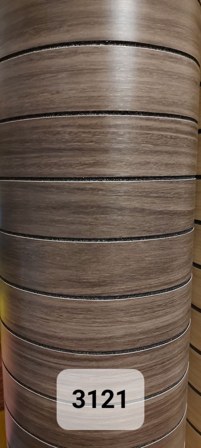 REVESTIMIENTO ADHESIVO EN ROLLO 120 X 2.5 METROS SIMIL RIPADO WPC