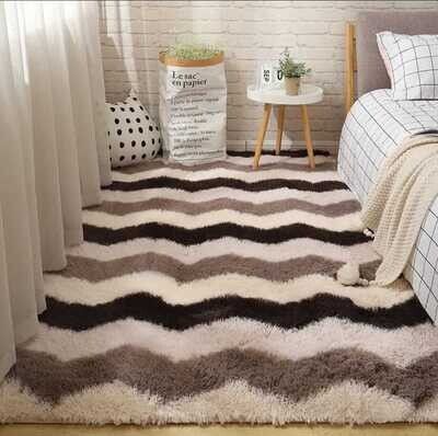 Alfombra Peluda Shaggy 2.0 x 1.4 Mts Calidad Premium