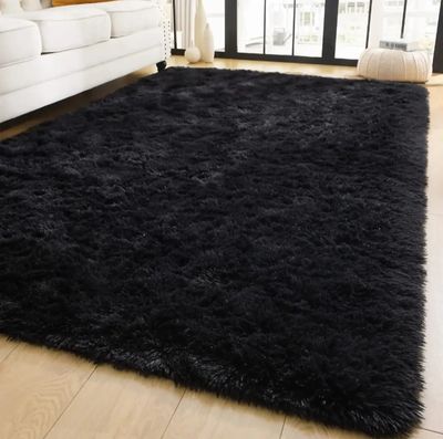 Alfombra Peluda Shaggy 1.5 x 1.0 Mts Calidad Premium