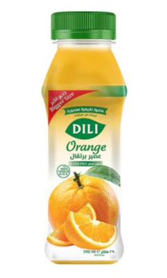 Dili Natural Orange Sugar Free  juice 290ml