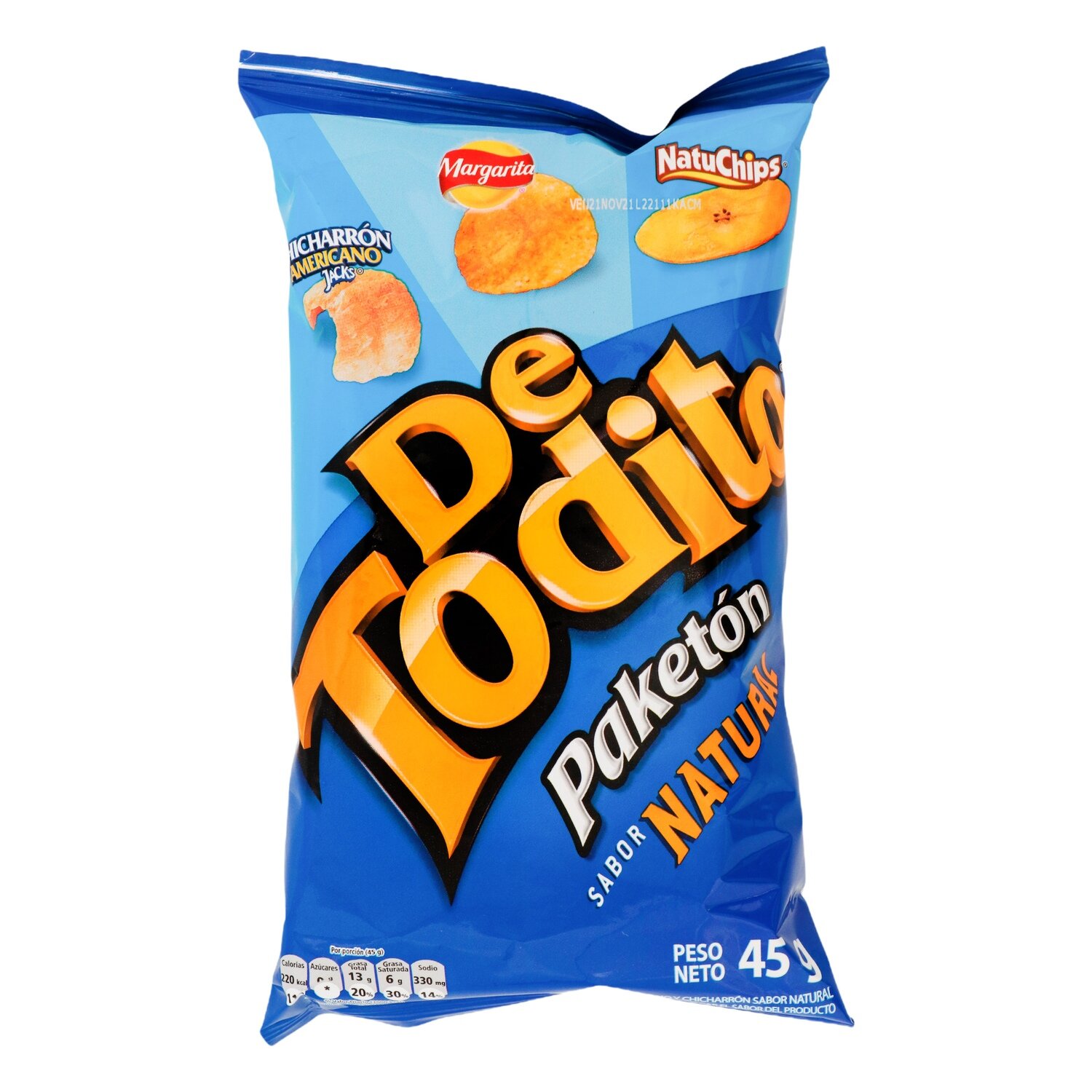 PASABOCAS NATURAL - DETODITO - PAQUETE 45 gr