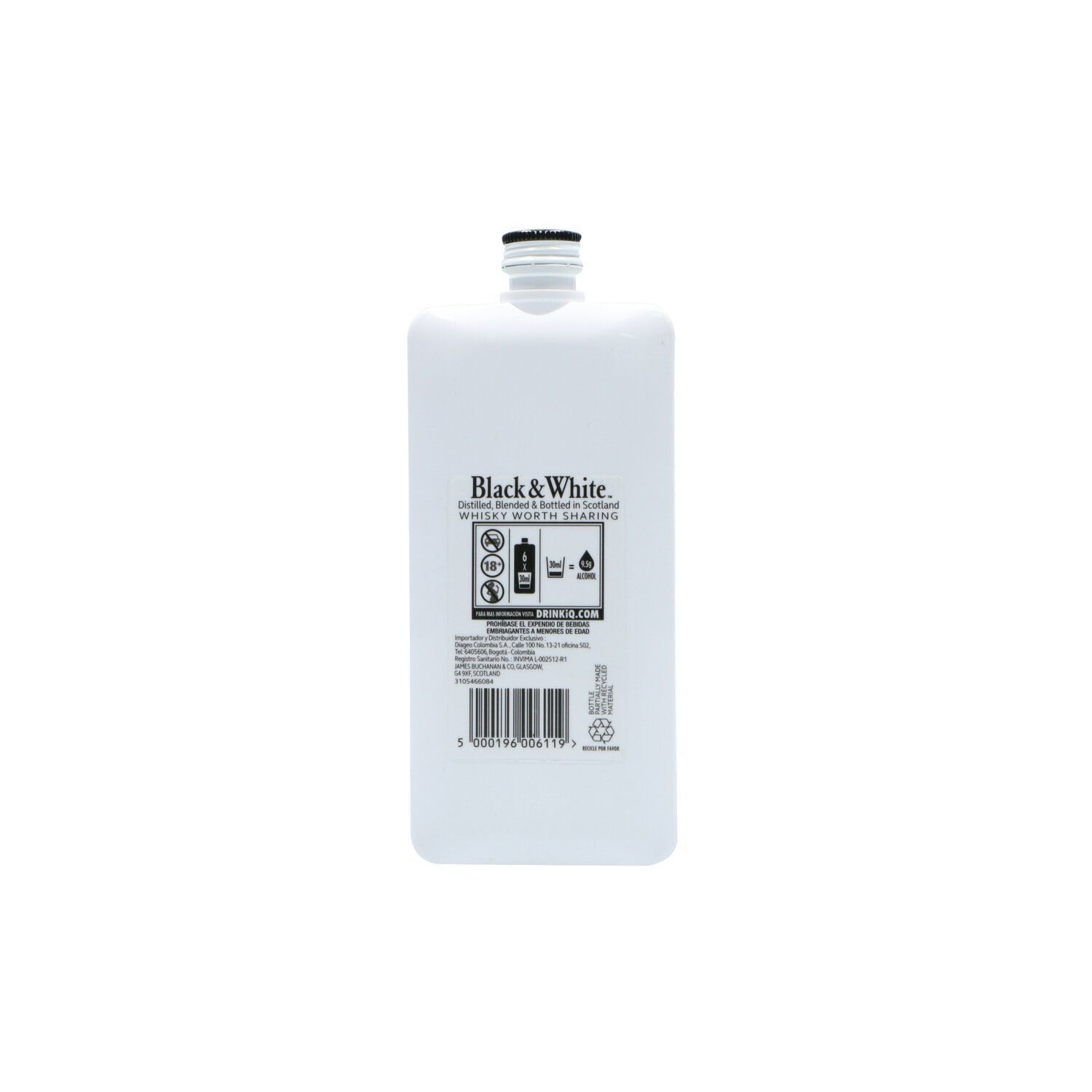 Whisky Black &amp; White - Botella 200 ml