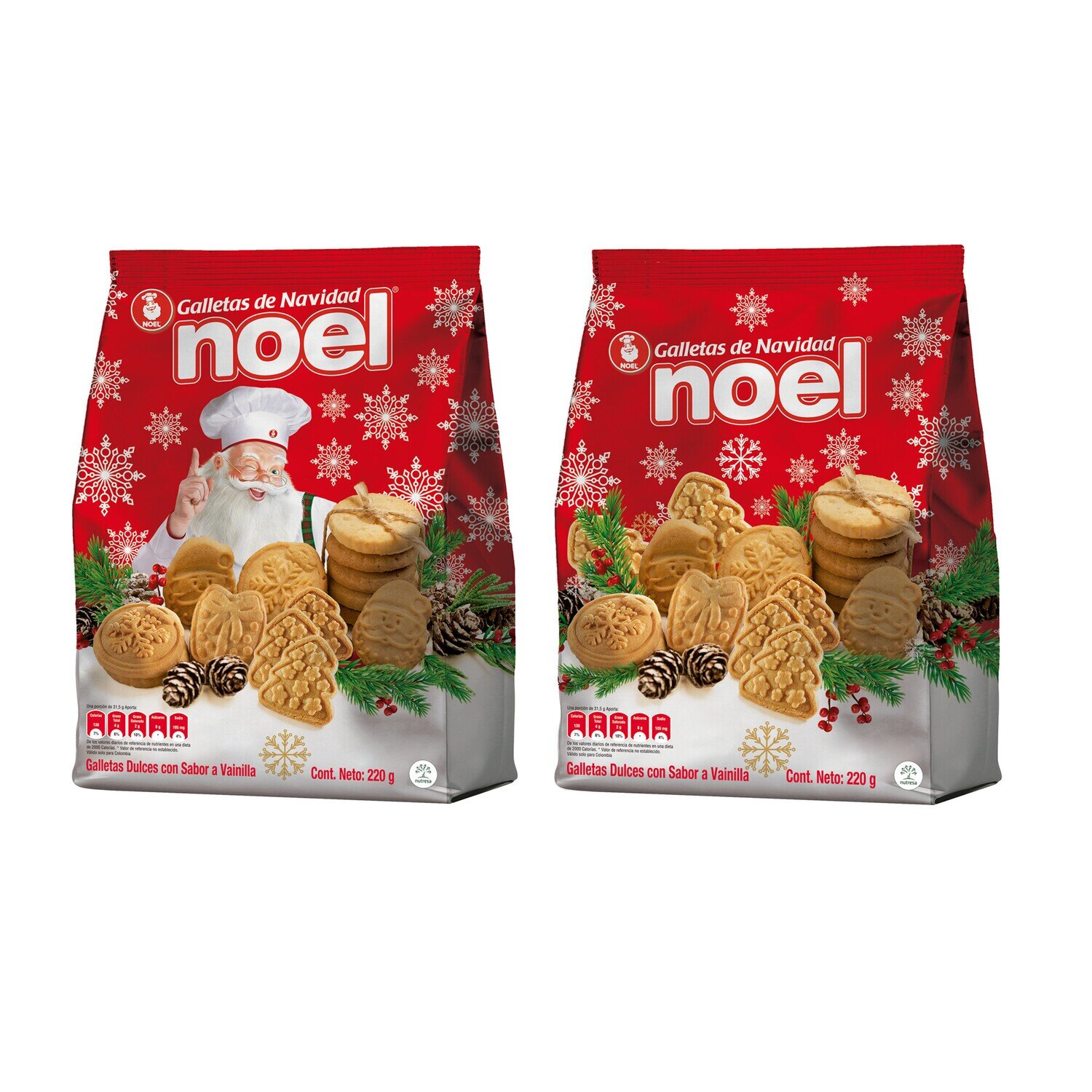 Galleta de navidad - Noel Caravana - Paquete 220 g
