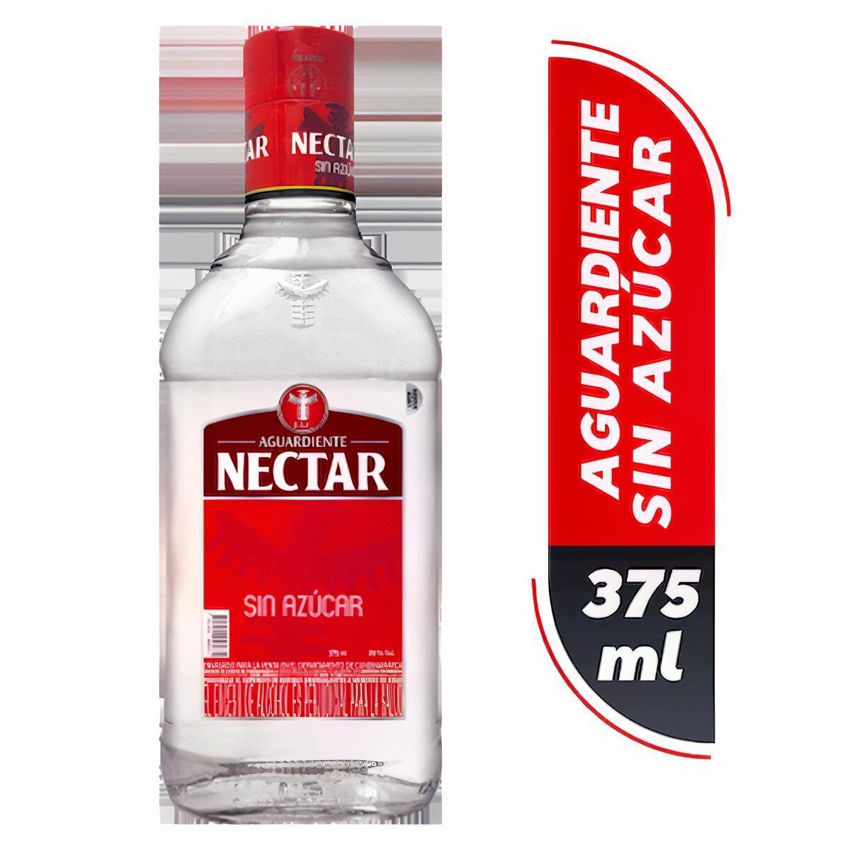 Aguardiente Rojo Sin Azúcar   - Nectar   - Botella 375 ml