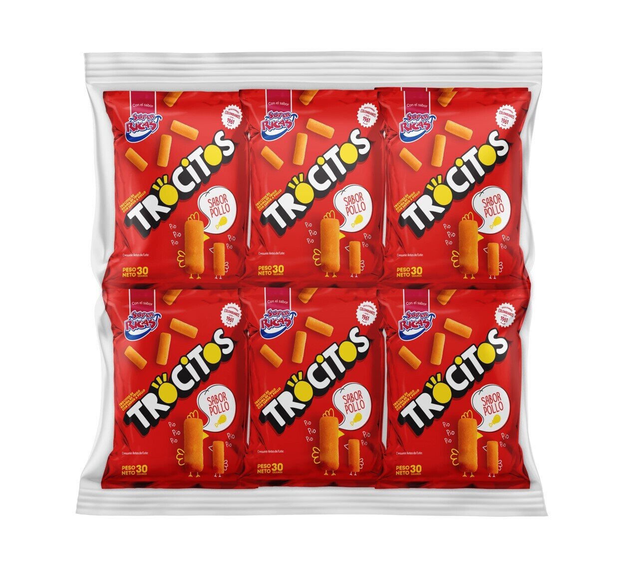 trocitos x 12 unidades