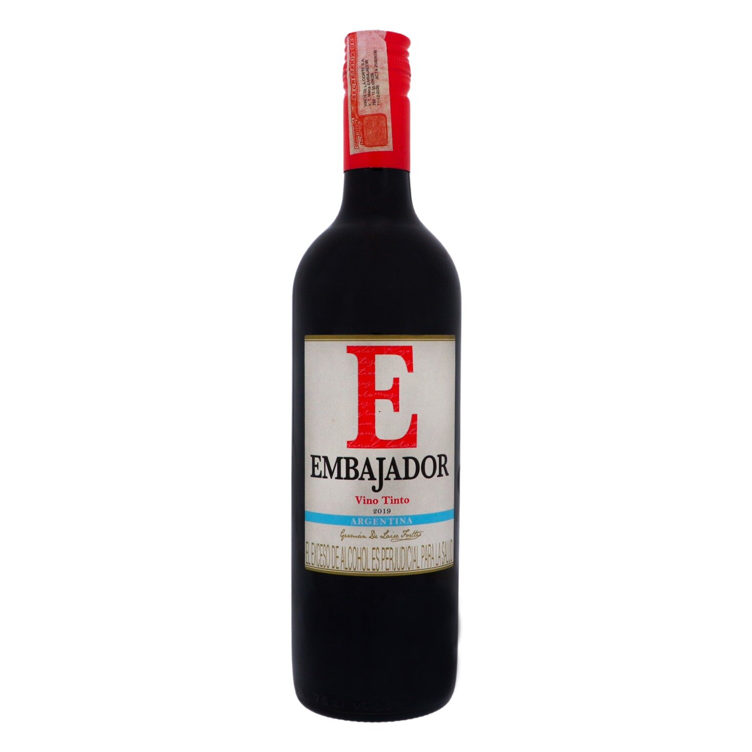vino tinto - embajador - botella 750ml