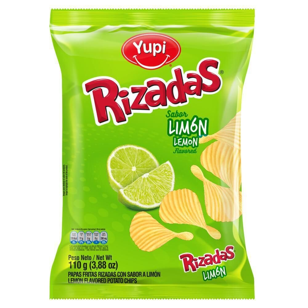 Papas limón - Rizadas Yupi - Paquete 110 g