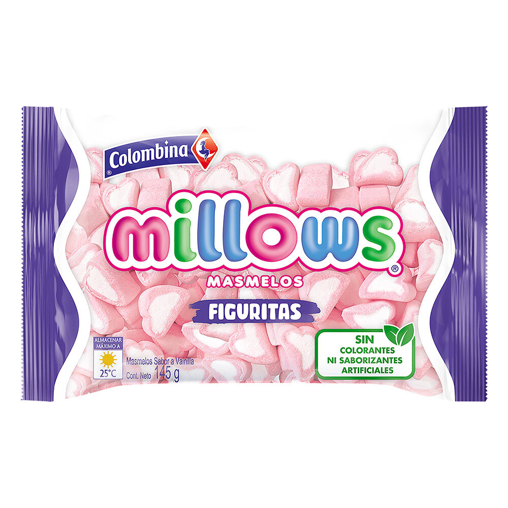 millows figuritas - colombina x 145 g