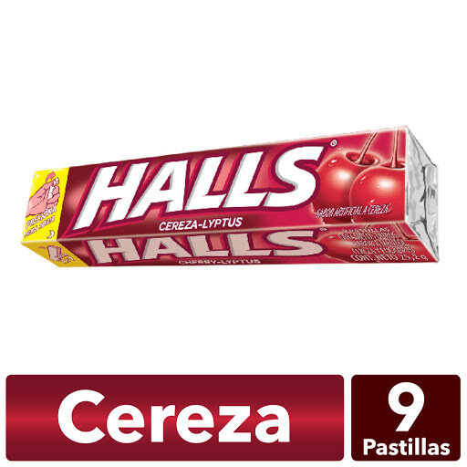 Menta sabor cherry lyptus - Halls - Unidad 3 g