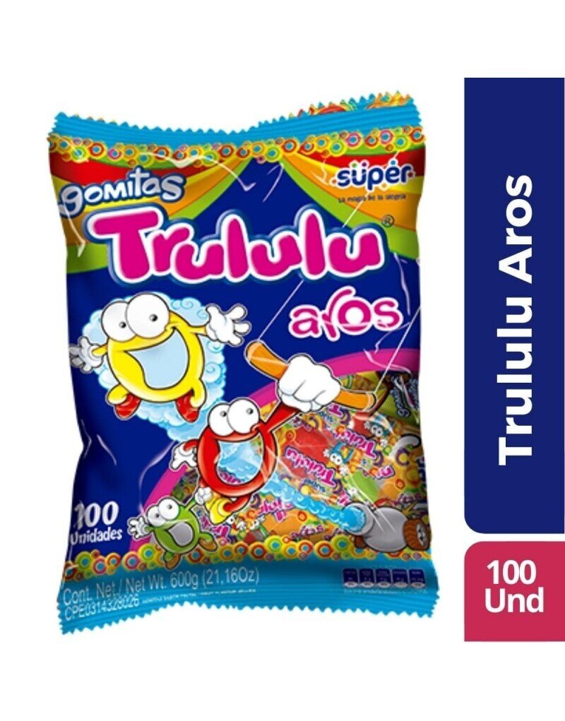 Gomitas Aros - Trululu - Bolsa 100 uds.