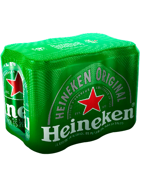 Cerveza Heineken - six pack Latas 269 ml