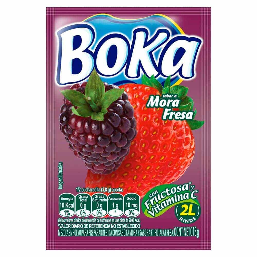 Refresco En Polvo Sabor A Corozo   - Boka   - Sobre 18 g