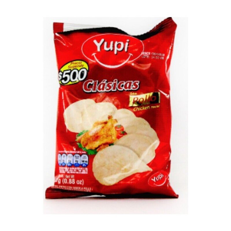 Papas clasicas sabor a pollo - Yupi - Paquete 25 g