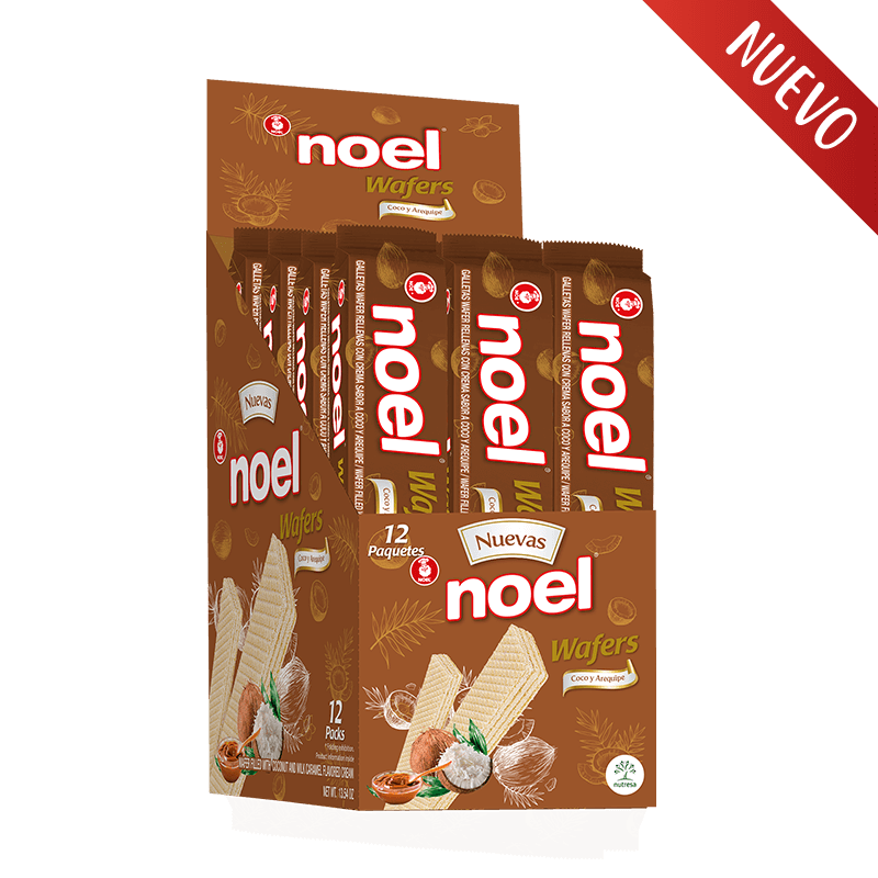 noel wafer - coco arequipe caja x 12paquetes