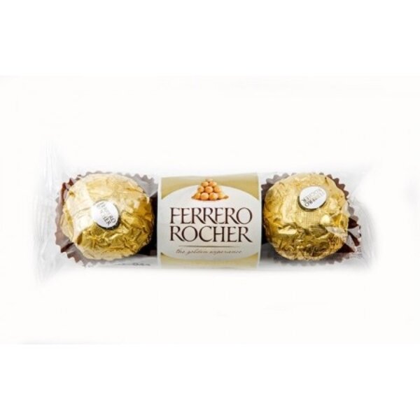 ferrero rocher - 3 unidades - 37.5g