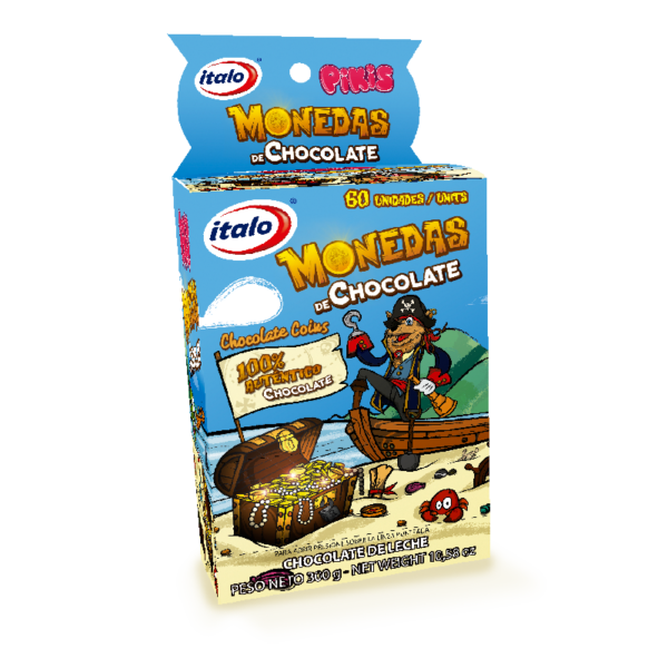 Monedas de Chocolate - Italo - Caja 60 uds.