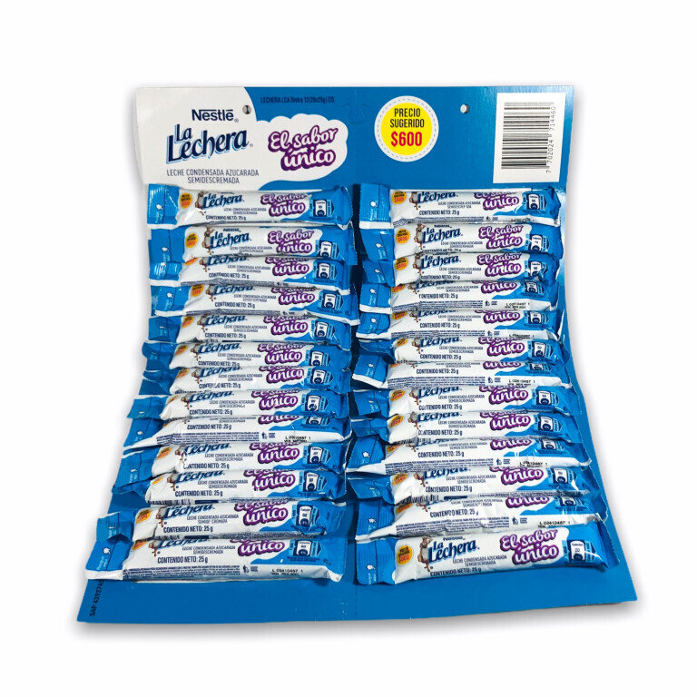 Leche condensada - La Lechera - Ristra x26 Unidades 25 g