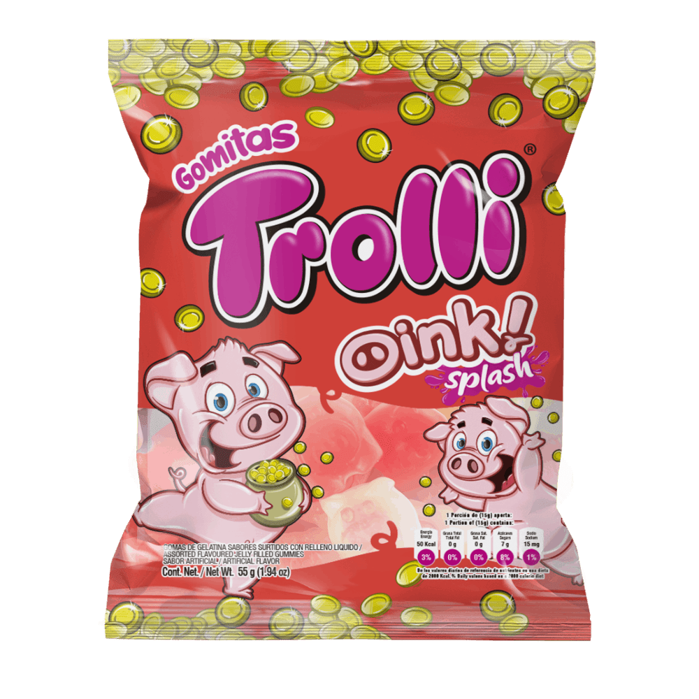 Gomitas Trolli Oink! - Trolli - Paquete 45 g