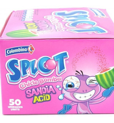 splot sandia - chicle bomba caja x 50 und