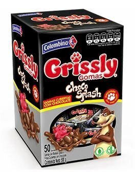 choco splash - grissly caja x50 und