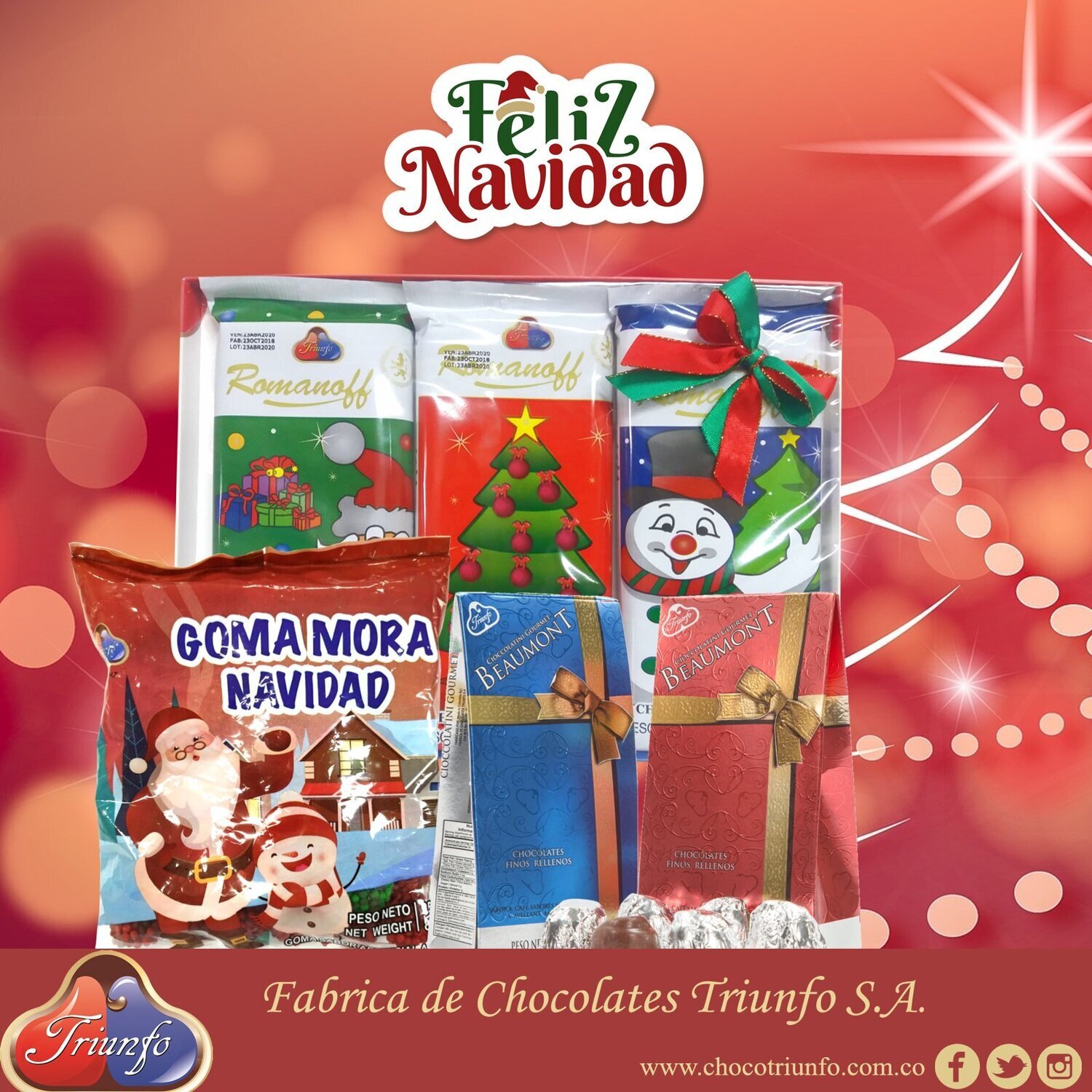 chocolatina romanobb navidad -100g