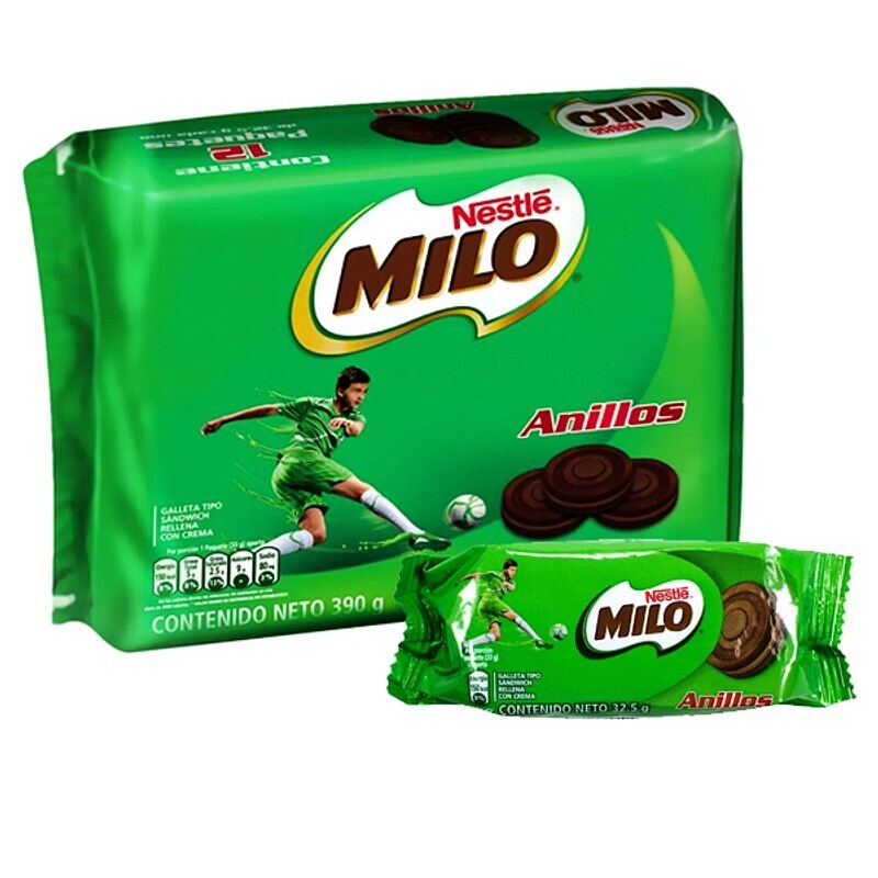 Galletas sándwich - Milo Anillos - Unidad 49 g