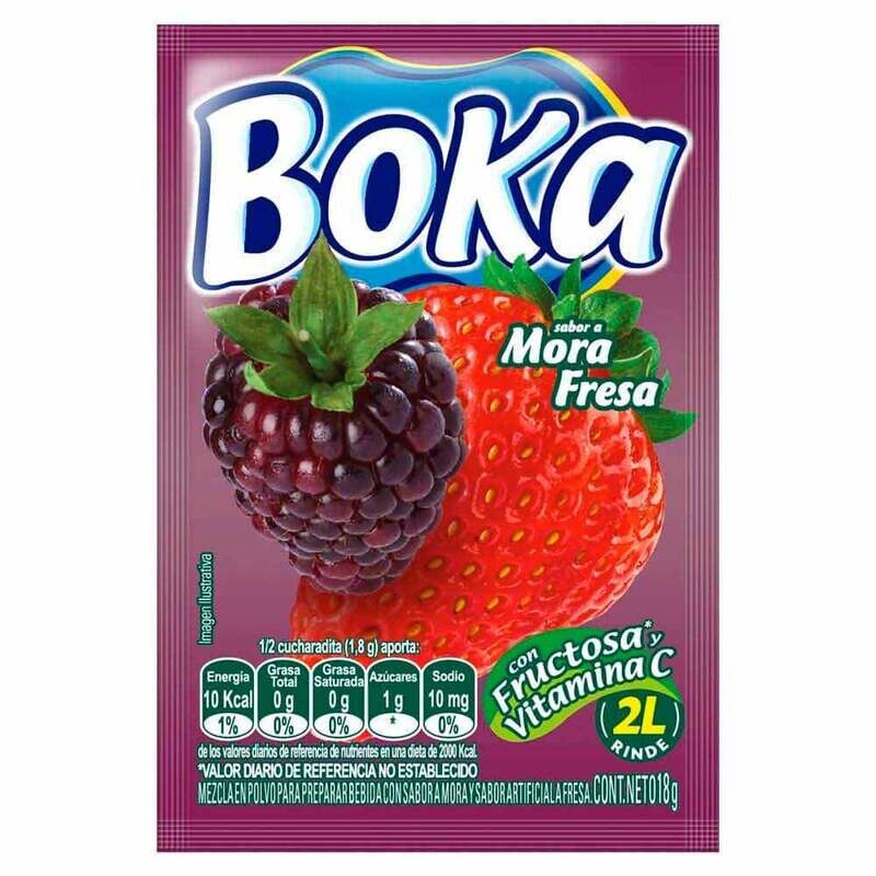 Refresco En Polvo Sabor A Corozo   - Boka   - Sobre 18 g