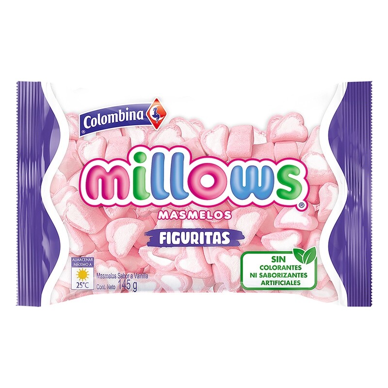millows figuritas - colombina x 145 g