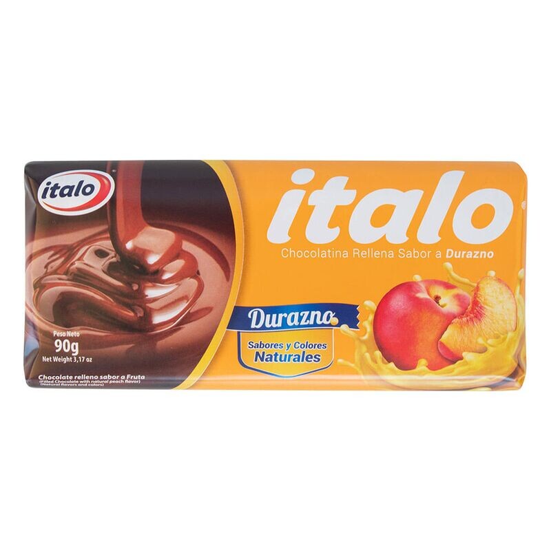 chocolatina italo durazno - 90g