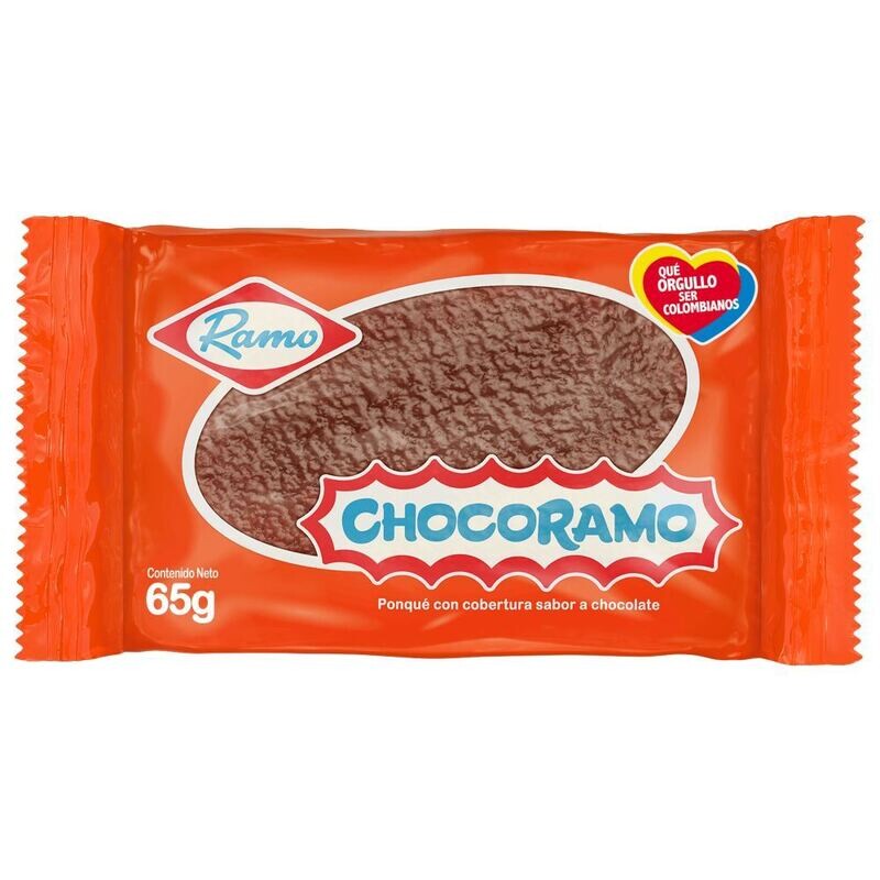 Ponqué© cubierto de chocolate - Chocoramo - Unidad 65 g