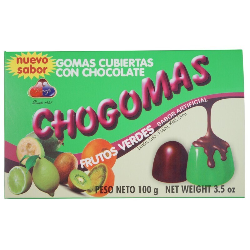 chogomas sabor frutos verdes - 100 g