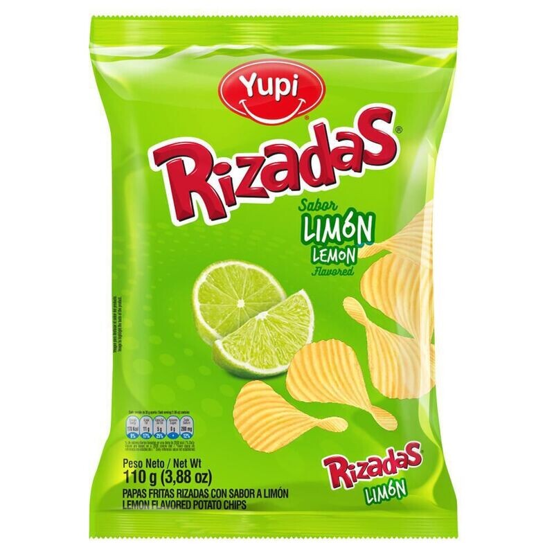 Papas limón - Rizadas Yupi - Paquete 110 g