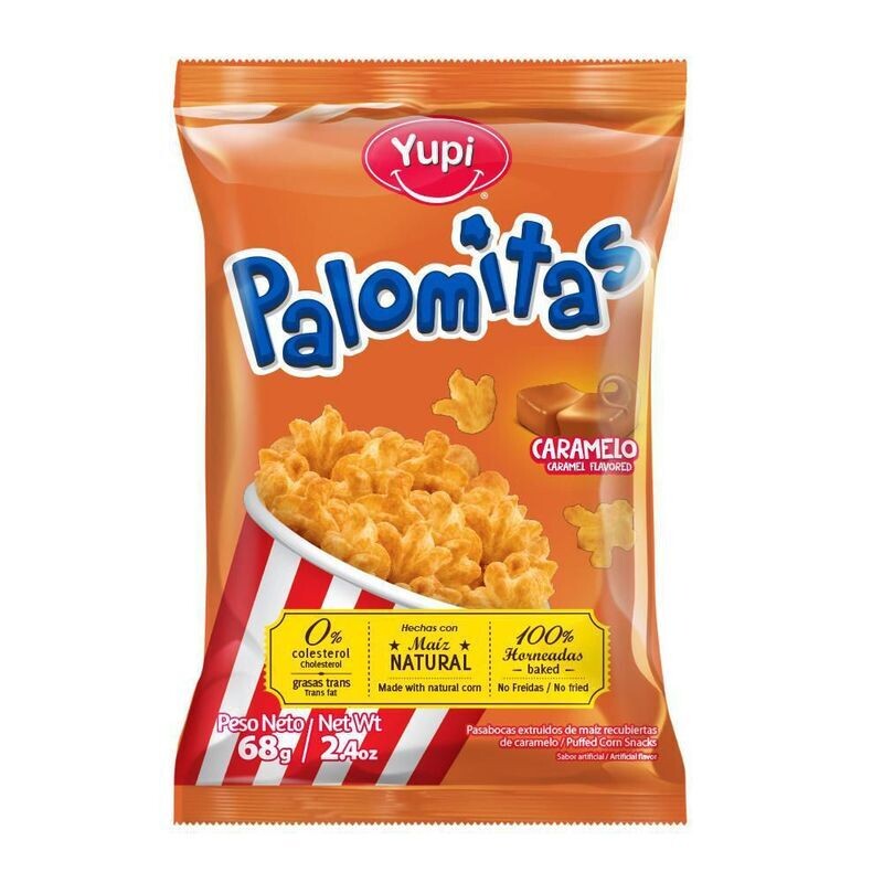 Pasabocas crispetas caramelo - Palomitas - Paquete 68 g