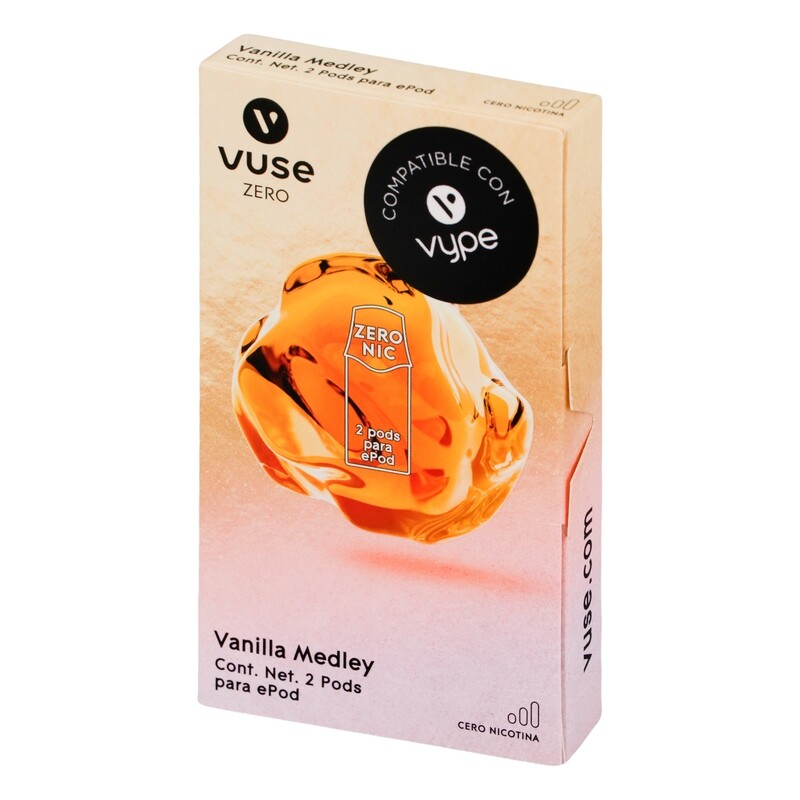 Cápsula vuse caps vanilla medley 0 mg - VUSE   - Caja 2 uds.