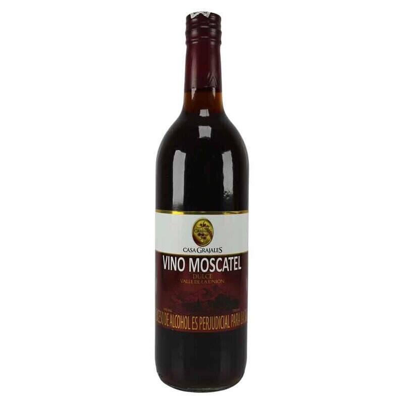 vino moscatel - casa grajales x750ml